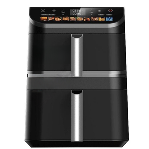 New 4.5 + 6.5L 11L kỹ thuật số đôi Stack Nồi chiên không khí với Turbo lên và xuống 2 sưởi ấm nhiệt độ tối đa 230 ℃ ba ống sưởi ấm - Product Image 1