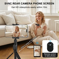 Écran de moniteur de selfie pour Smartphone One Click Rotation magnétique Snap-on arrière caméra miroir moniteur pour Livestream Selfie