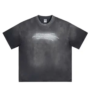 Streetwear t-shirt da uomo serigrafia stampa a maniche corte produttore di abbigliamento estivo di alta qualità taglie forti t-shirt da uomo