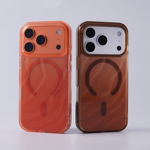 เคสโทรศัพท์แม่เหล็กแฟชั่นลายคลื่นน้ำไล่ระดับสีสำหรับ iPhone 17 13 14 15 16 PRO MAX ฝาครอบป้องกันการชาร์จแบบไร้สาย - Product Image 4