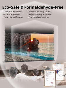 Pantalla de proyección eléctrica de alta <span class=keywords><strong>calidad</strong></span> de 92 "- 200", <span class=keywords><strong>cine</strong></span> en casa, película, pared, techo, colgante, pantalla de proyector tejida eléctrica - Product Image 3