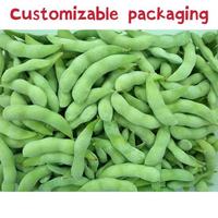Nouveaux produits directement fabriqués en usine Soja vert biologique IQF Edamame Gousses de haricots verts légumes surgelés