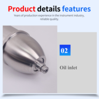 Échantillonneur d'huile en acier inoxydable en forme de balle, type seau, pour échantillonnage complet, 1000 ml et 500 ml