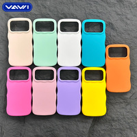 Coque en silicone VAWI V-S06 au design original et tendance, effet peau, couleur unie, pour iPhone 16 17 Pro Max