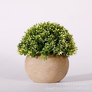 Bestseller Mini Künstliche Pflanze im Blumentopf Heim-Deko Schreibtisch-Dekoration Plastik-Topfpflanze - Product Image 2