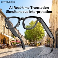 Lunettes intelligentes de traduction simultanée CY01 AI haute précision avec caméra 2K et Wi-Fi sans fil