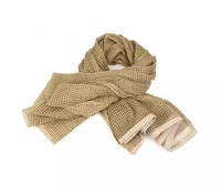 Écharpe tactique en maille Voile Sniper Jungle Desert Hunting Neckerchief Camo Outdoor Scarf