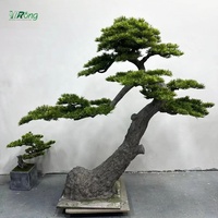Très Simulation Artificielle Cèdre Pin Arbres Jardin Aménagement Paysager Bonsaï Pin Intérieur Extérieur Décoration Plantes Artificielles