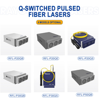 Raycus sumber daya Laser serat nadi, 20W 30W 50W q-switch untuk menandai ukiran emas perak tembaga aluminium Stainless steel