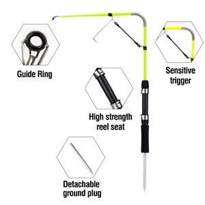 Canne à pêche automatique Wildtrek 67 cm à haute sensibilité avec ressort et embout de sol détachable pour la pêche <span class=keywords><strong>en</strong></span> rive - Product Image 3