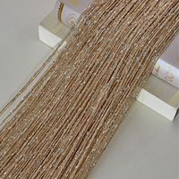 Franges de rideaux ignifuges métalliques pour la décoration de mariage, rideaux résistants aux flammes avec pompons