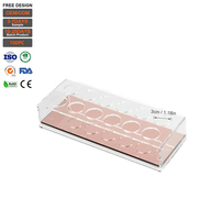 Présentoirs en acrylique pour huiles essentielles, rouges à lèvres, parfums et vernis à ongles, capacité de 12 articles