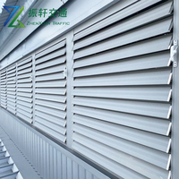 Lames de façade en alliage d'aluminium personnalisées par le fabricant, lames imperméables, capot extérieur pour climatisation