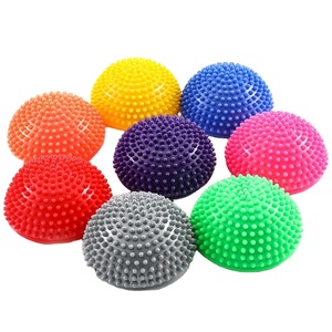 Ballon de massage des pieds en PVC gonflable anti-éclatement, écologique, pour yoga et <span class=keywords><strong>fitness</strong></span>, modèle KJ-005, directement de l'usine, pour l'équilibre corporel et la beauté - Product Image 1