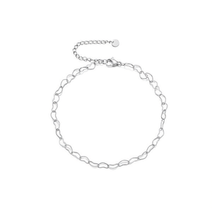 Amy Amy Fashion <b>Anklet</b> Stainless Steel <b>Silver</b> Plated Classic Women's Jewelry Gift - Product Image 3