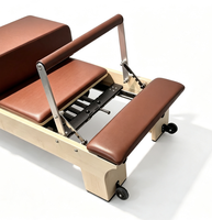 Mesin Pilates Reformer Kapasitas Beban Berat, Reformer Pilates Klasik dengan Kotak, Reformer Pilates Kayu Maple
