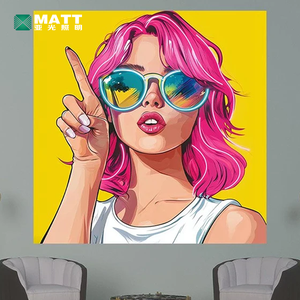 Wow Lady Pop Art LED Sexy Femme Visage Fille Enseigne Au Néon UV Imprimé Bande Dessinée Décoration Murale Lumière Néon Acrylique Oeuvre Idée Cadeau - Product Image 5