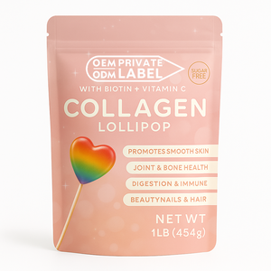 Vendita calda idrolizzato collagene lecca-lecca senza zucchero vitamina C <span class=keywords><strong>zinco</strong></span> biotina integratore per adulti supporto della pelle sana - Product Image 1