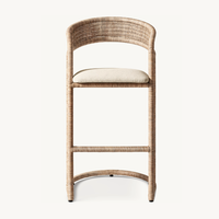 Mobilier de cuisine design personnalisé Meuble de bar Tabouret de bar en rotin Chaise