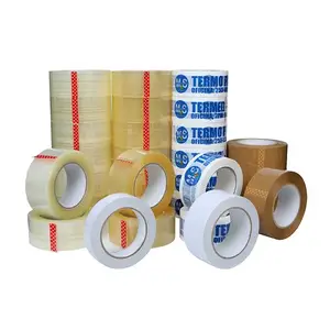 48mm x 66m Custom bopp transparent clear packing tape opp adhesive silent no noise boop easy tear packaging tape