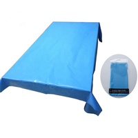 Nappe jetable en plastique PE, couvertures de Table, pour fête en plein air, imperméable, personnalisé, 100 pièces