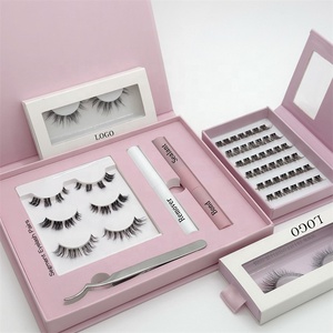 10 Tage Vorgeschnittenes Wimpern-Set Weich Natürlich Transparentes Band 14mm Private Label DIY Wimpern Cluster-Wimpern-Set - Product Image 1
