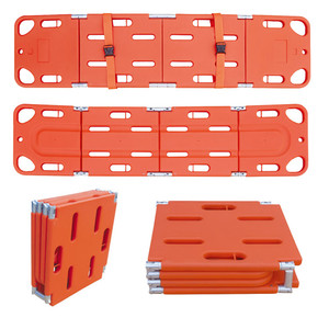 Camilla de tablero Espinal de plástico duradero y ligero, diseño plegable de potencia Manual para transporte de rescate y soporte para el dolor de espalda - Product Image 1
