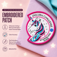 Patch personnalisé pour sac à dos, symbole brodé sur velcro, badge brodé, emblème en tissu pour vêtements