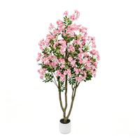 Arbre artificiel bananier rose personnalisé, arbre de Michelia Figo rose pleinement en fleurs, décoration pour projets résidentiels et commerciaux, OEM ODM