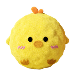Juguete masticable de peluche para mascotas, uso en interiores, material de felpa suave, diseño de dibujos animados, paquete de 3 pollitos, lechones, abejas - Product Image 1