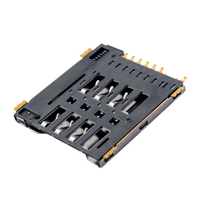 MUP muestras gratis SMT tipo 8P + interruptor hoja Micro lector de tarjetas Sim conector de terminal Pcb para módem de teléfono móvil