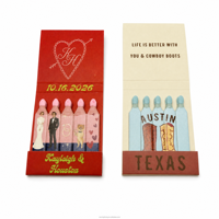 Allumettes personnalisées avec logo, boîte en papier recyclable, allumettes en bois pour boutique de bougies, cadeau de mariage, allumettes pour allumer les bougies à la maison