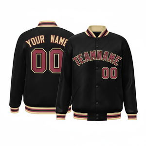 Hommes Vintage Stand Letterman Coupe-Vent Enduit Personnalisé Plus La Taille Veste D'hiver Broderie Longue High Street Vestes En Gros - Product Image 1