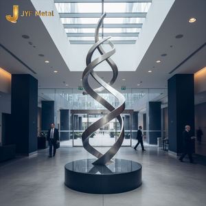 Escultura de Acero Inoxidable Art Deco EX607 - Soporte de Suelo Multifuncional Impermeable para Decoración Arquitectónica de Paisajes Exteriores - Product Image 3