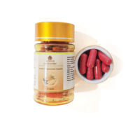 Cápsulas de mejora de la confianza masculina de extracto puro de Ganoderma Lucidum y Ginseng natural orgánico personalizado OEM