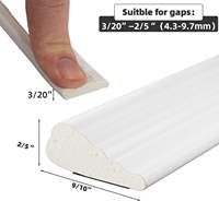 Cinta de Espuma Autoadhesiva en Forma de V de Alta Calidad para Sellado de Puertas y Ventanas, Relleno de Huecos, Sellador para Marcos, Espuma de PU