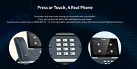 Teléfono IP Yea-link MP58-WH E2 para Microsoft Teams, Pantalla Táctil de 7 Pulgadas, Wi-Fi 5, Doble Gigabit PoE, Audio HD, Teléfono de Escritorio Empresarial para Colaboración VoIP