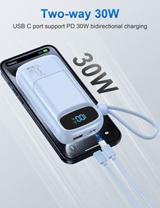 2025 nouveaux produits meilleures ventes <span class=keywords><strong>chargeur</strong></span> de téléphone câble intégré pour <span class=keywords><strong>iPhone</strong></span> 10000mAh grande capacité Charge rapide banques d'alimentation portables - Product Image 2