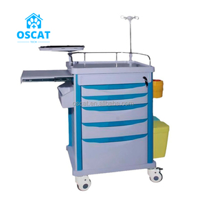 OSCAT EX-T01 수의학 장비 응급 카트 스테인레스 스틸 의료 트롤리 ABS 플라스틱 금속 재료 클리닉 - Product Image 3