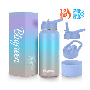 Double Wall 304 Stainless Steel Vacuum Flask <strong>Water</strong> <strong>Bottle</strong> 40oz Tumbler With Lid And Straw - Product Image 3