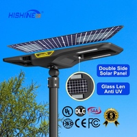 Hishine - Farolas Solares LED para Exteriores, Impermeables, Cuerpo de Aluminio, Batería de CC, Certificación CCC, ROHS, GS, Venta al por Mayor, Iluminación de Calle IP66