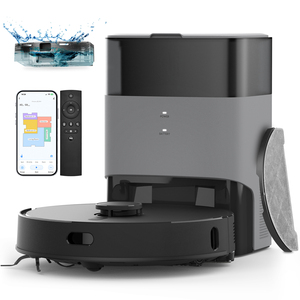 หุ่นยนต์ดูดฝุ่น EU AIRROBO สำหรับพื้นและพรม ระบบเทฝุ่นออกเองอัตโนมัติ 60 วัน ระยะเวลาทำงาน 180 นาที ระบบทำแผนที่บ้าน กำหนดเวลาทำความสะอาด - Product Image 1
