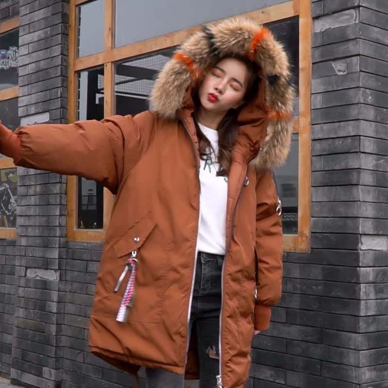 2021 New Winter Jacket Women Parka Fashion Long Coat Wool Liner