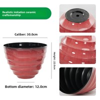 Nordischer Stil Kreativer Farbiger Kunststoff Leuchtender Lichtdurchlässiger Sprühblumentopf Haushalt Bambus Schildkrötenbaum Verstärkt