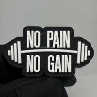 Patch de moral 'Cross-Border Fitness' : Sans sacrifice, sans récompense, patch magique pour équipement de plein air et sac à dos