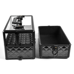 Étui de rangement pour outils à ongles multicouche épaissi, professionnel, grande capacité, portable, verrouillable, pour le rangement du maquillage et la manucure - Product Image 4