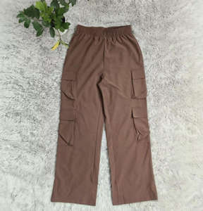 Pantaloni <span class=keywords><strong>Cargo</strong></span> da <span class=keywords><strong>Donna</strong></span> di Alta Qualità Larghi Casual a Tinta Unita, Elastici, Traspiranti e con Tasche Multiple - Product Image 6