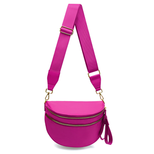 Bolsa de Cintura Impermeable de Nailon a Cuadros de Moda para Verano, Linda Bolsa de Hombro Tipo Dumpling para Deportes, para Chicas y Mujeres - Product Image 1