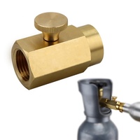 Adaptateur de bouteille de Soda TR21-4 à CGA320, Machine à eau à bulles en laiton, bouteille de dioxyde de carbone CO2, connecteur de Valve de remplissage de gonflage