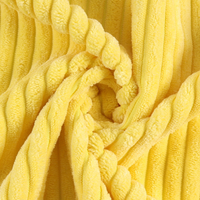 Tissu Velours Tricoté Teint Uni en Sergé 100% Polyester Respirant Écologique de Poids Moyen pour Tapisserie de Canapé et Mobilier, Personnalisé OEM